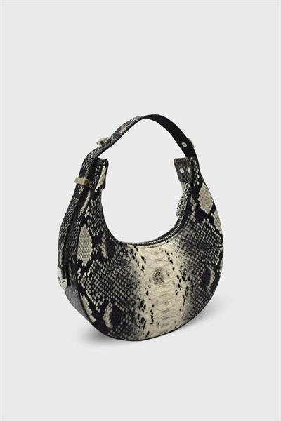 Sosela Kadın Kol Çantası Siyah Yılan SSL-7143