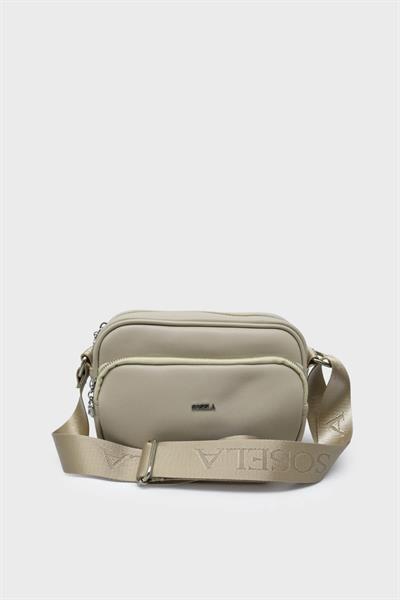 Sosela Kadın Mini Portföy Çanta Bej SSL-7156