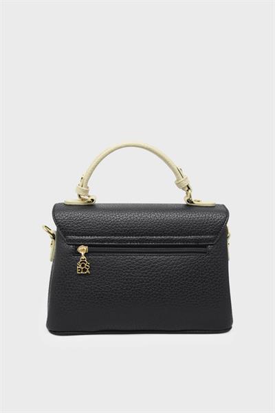 Sosela Kadın Omuz Çantası Siyah Bej SSL-7155