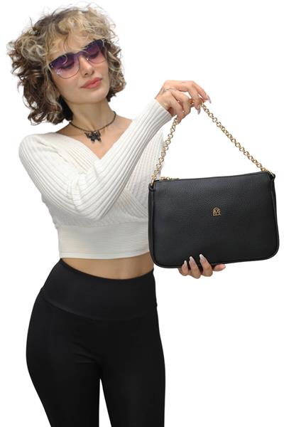 Sosela Kadın Omuz Çantası Siyah SSL-7137
