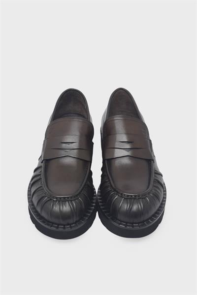 Tamer Tanca Erkek Deri Loafer Kahve TT987231