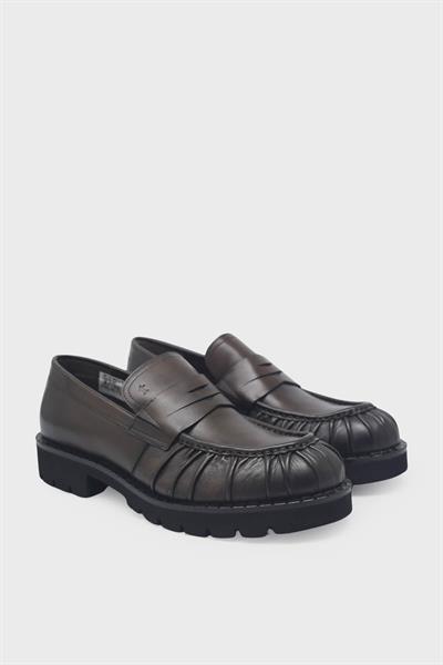 Tamer Tanca Erkek Deri Loafer Kahve TT987231