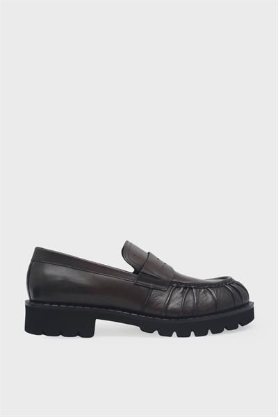 Tamer Tanca Erkek Deri Loafer Kahve TT987231