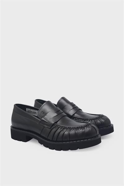 Tamer Tanca Erkek Deri Loafer Siyah TT987231