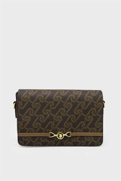 U.S. Polo Assn. Kadın Omuz Çantası Kahve US24502