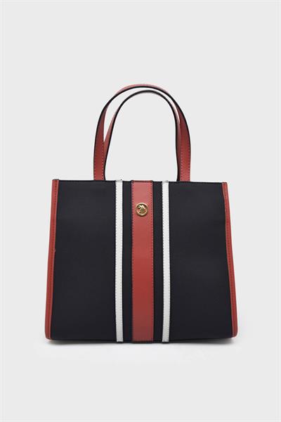 U.S. Polo Assn. Kadın Omuz Çantası Lacivert Kırmızı US24264