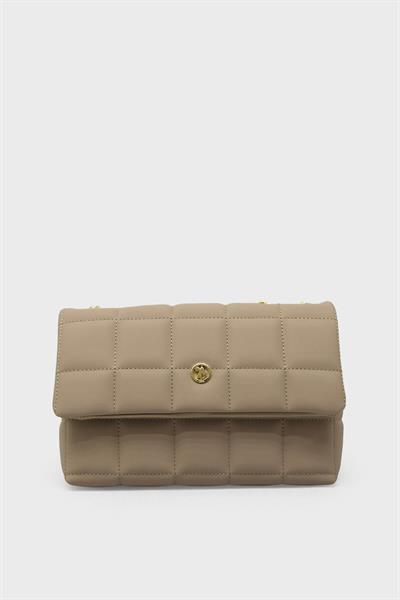 U.S. Polo Assn. Kadın Omuz Çantası Vizon US24619