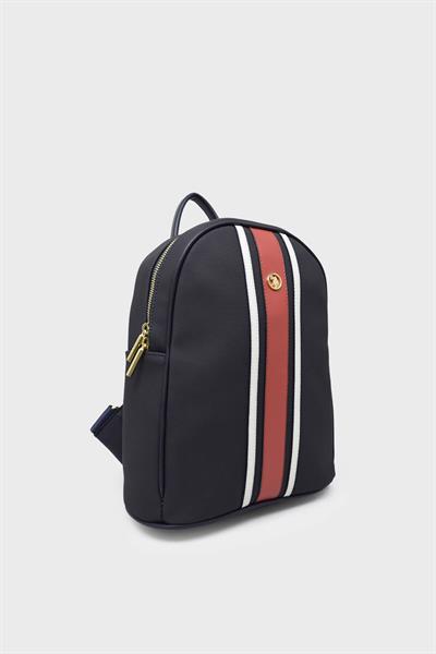U.S. Polo Assn. Kadın Sırt Çantası Lacivert Kırmızı US23242