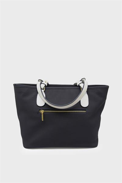 U.S. Polo Assn. Kadın Kol Çantası Lacivert Beyaz US23244