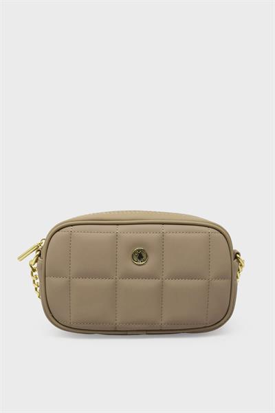 U.S. Polo Assn. Kadın Omuz Çantası Vizon US24618