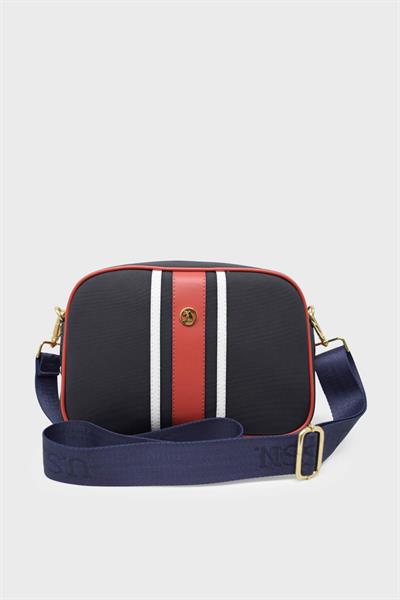 U.S. Polo Assn. Kadın Omuz Çantası Lacivert Kırmızı US24266