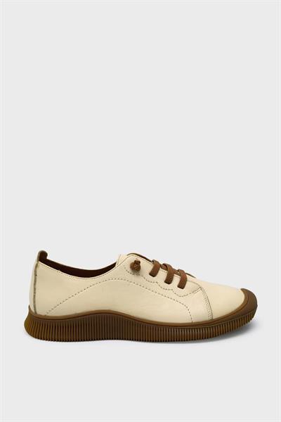 Venüs Kadın Casual Deri Ayakkabı Bej VNS2413504Y