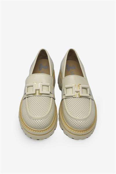 Venüs Kadın Deri Loafer Bej VNS2411530Y