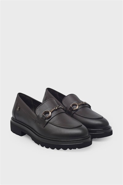 Venüs Kadın Deri Loafer Kahve VNS2412922K