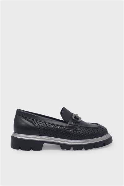 Venüs Kadın Deri Loafer Siyah VNS2412911Y
