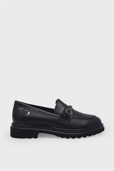 Venüs Kadın Deri Loafer Siyah VNS2412922K