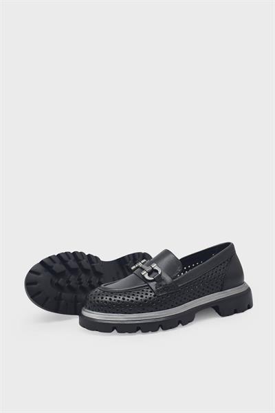 Venüs Kadın Deri Loafer Siyah VNS2412911Y