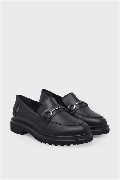 Venüs Kadın Deri Loafer Siyah VNS2412922K
