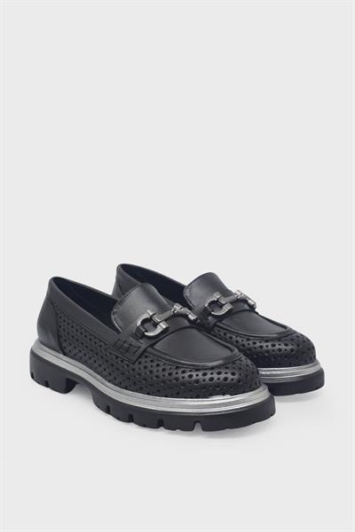 Venüs Kadın Deri Loafer Siyah VNS2412911Y