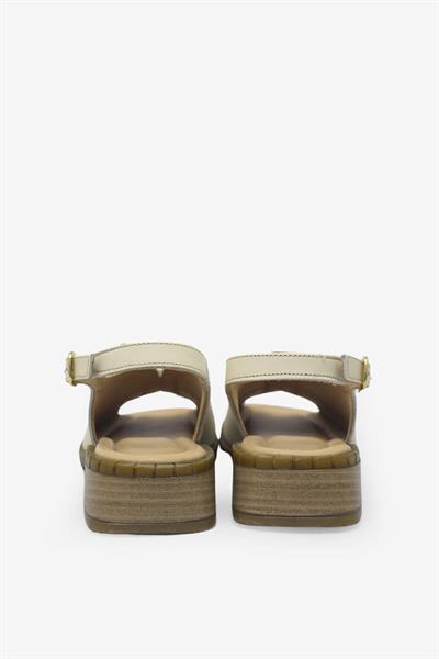 Venüs Kadın Toka Detaylı Topuklu Sandalet Bej VNS2512003Y