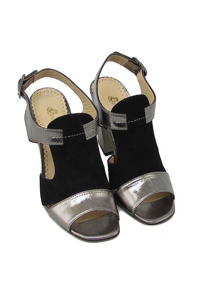 Venüs Kadın Topuklu Deri Sandalet Platin 1828016Y