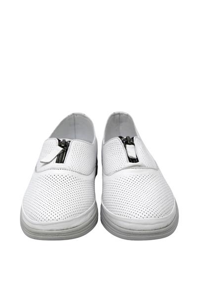 Voog Kadın Casual Deri Ayakkabı Beyaz VOG-145