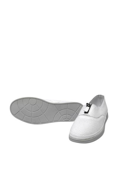 Voog Kadın Casual Deri Ayakkabı Beyaz VOG-145