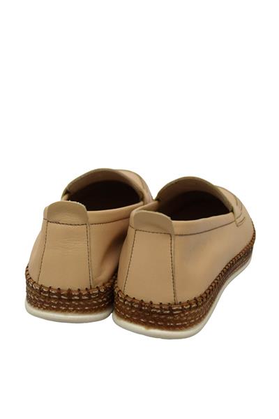 Voog Kadın Comfort Deri Ayakkabı Bej VOG-P52