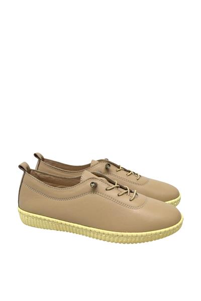 Voog Kadın Comfort Deri Ayakkabı Bej VOG2201