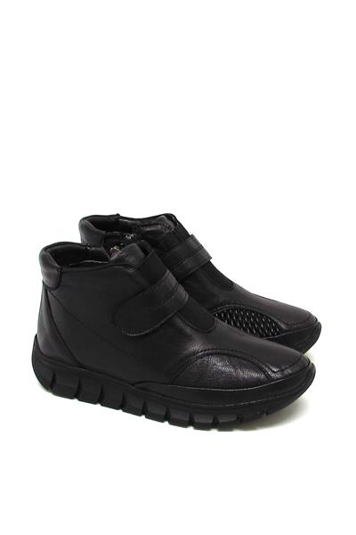 Voog Kadın Comfort Deri Bot Siyah VOG-3607