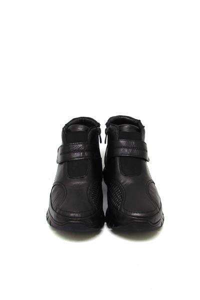 Voog Kadın Comfort Deri Bot Siyah VOG-3607