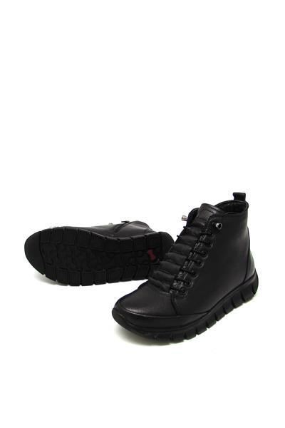 Voog Kadın Comfort Deri Bot Siyah VOG-3910