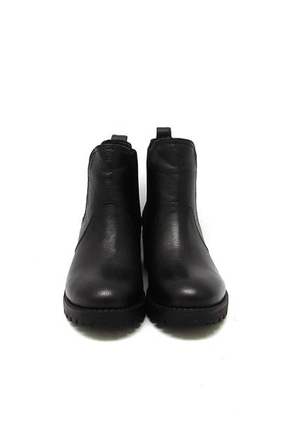 Voog Kadın Topuklu Deri Bot Siyah VOG-539