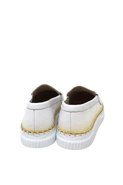 Voog Kadın Yazlık Comfort Deri Ayakkabı Beyaz VOG-10000