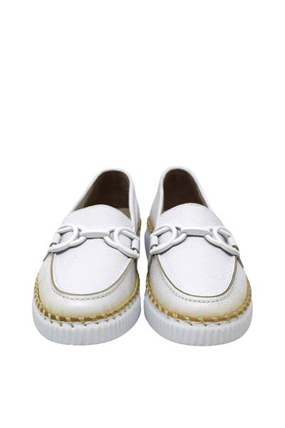 Voog Kadın Yazlık Comfort Deri Ayakkabı Beyaz VOG-10000