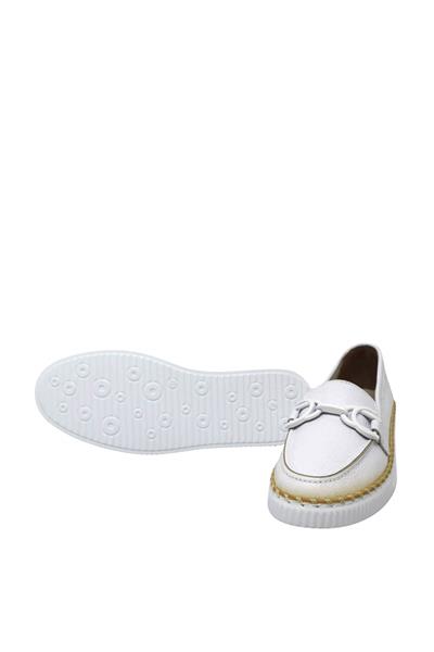 Voog Kadın Yazlık Comfort Deri Ayakkabı Beyaz VOG-10000