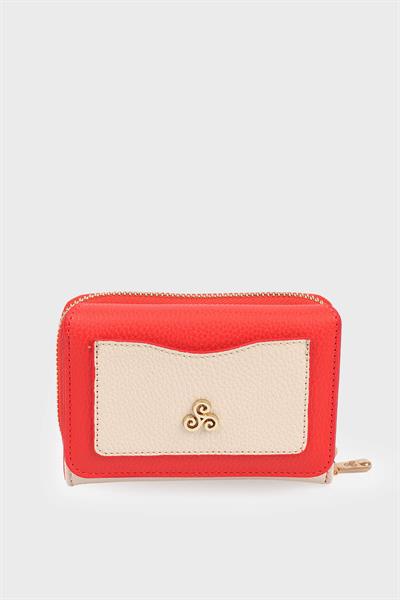 Yasemin Çanta Kadın Cüzdan Bej Turuncu YC0001