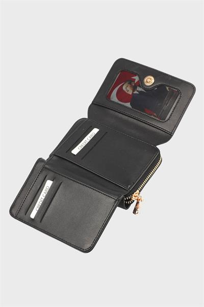 Yasemin Çanta Kadın Cüzdan Siyah YC0001