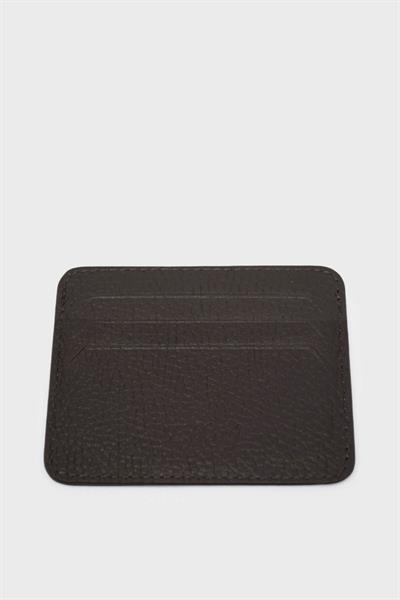 Yasemin Çanta Unisex Deri Kartlık Koyu Kahve YSMN0018