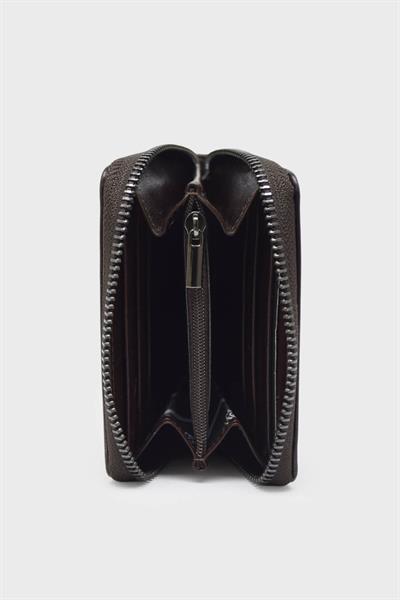 Yasemin Çanta Unisex Kartlık Cüzdan Kahve YSMN0039