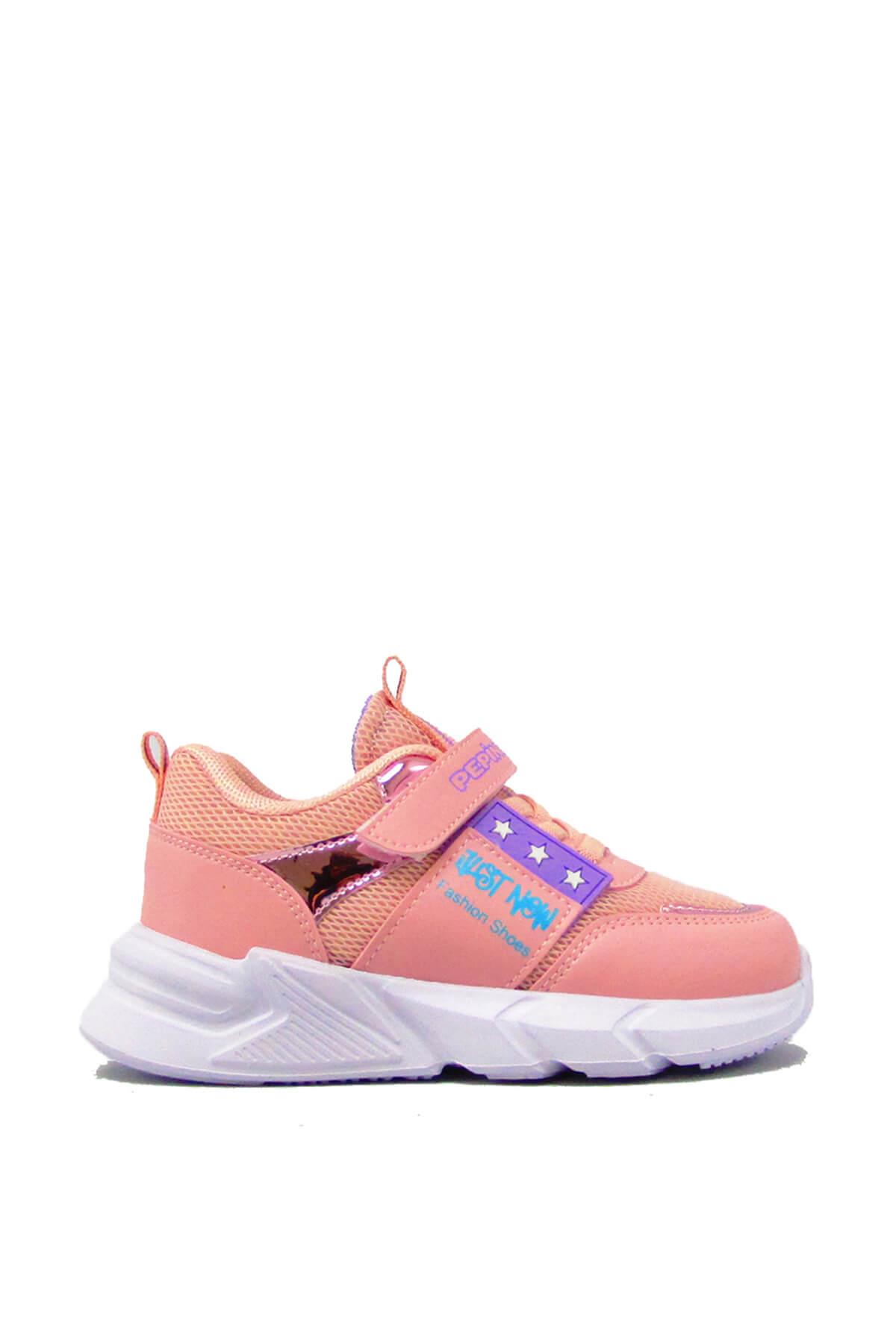 Pinky Pepino Kız Çocuk Fileli Yazlık Spor Ayakkabı Pudra P-1226 | Kanuga