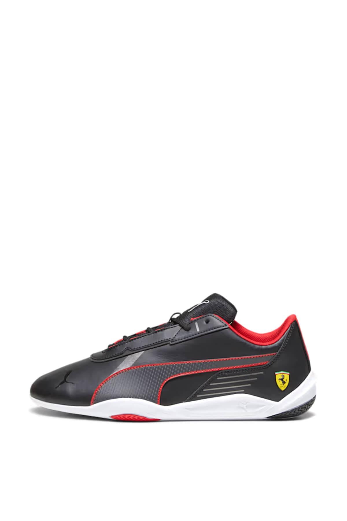Puma Erkek Ferrari R-Cat Machina Spor Ayakkabı Siyah Kırmızı