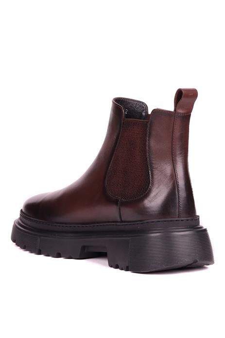 Shoetyle - Kahverengi Hakiki Deri Erkek Chelsea Bot 101-9046