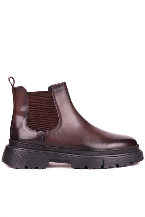 Shoetyle - Kahverengi Hakiki Deri Erkek Chelsea Bot 101-9046