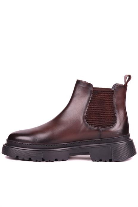 Shoetyle - Kahverengi Hakiki Deri Erkek Chelsea Bot 101-9046