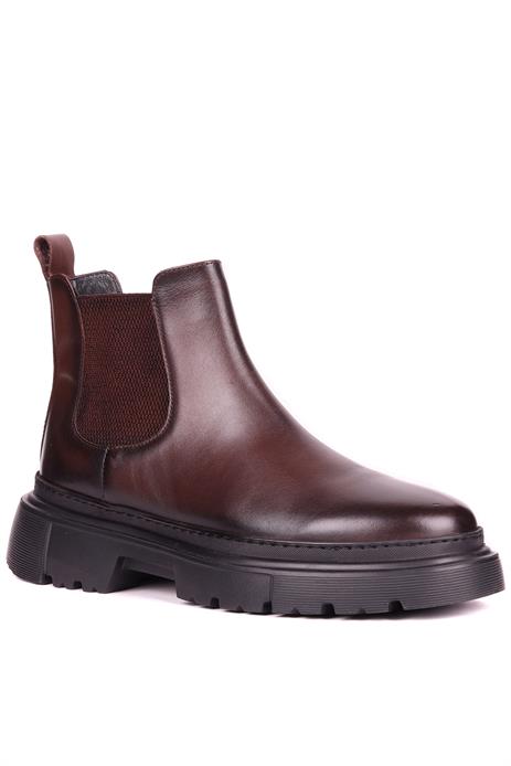 Shoetyle - Kahverengi Hakiki Deri Erkek Chelsea Bot 101-9046