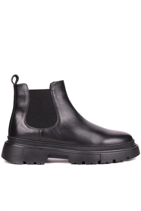 Shoetyle - Siyah Hakiki Deri Erkek Chelsea Bot 101-9046