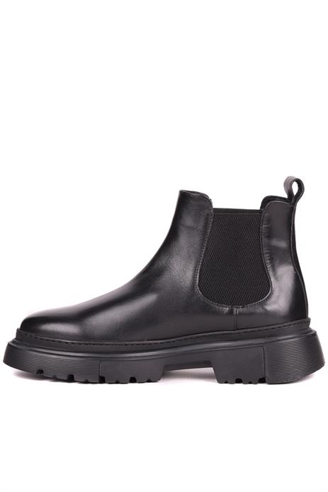 Shoetyle - Siyah Hakiki Deri Erkek Chelsea Bot 101-9046