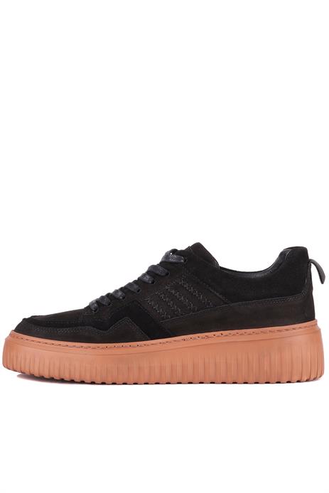 Shoetyle - Siyah Hakiki Süet Bağcıklı Erkek Sneaker 115-K502
