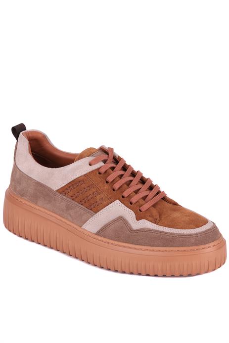 Shoetyle - Taba Hakiki Süet Bağcıklı Erkek Sneaker 115-K502